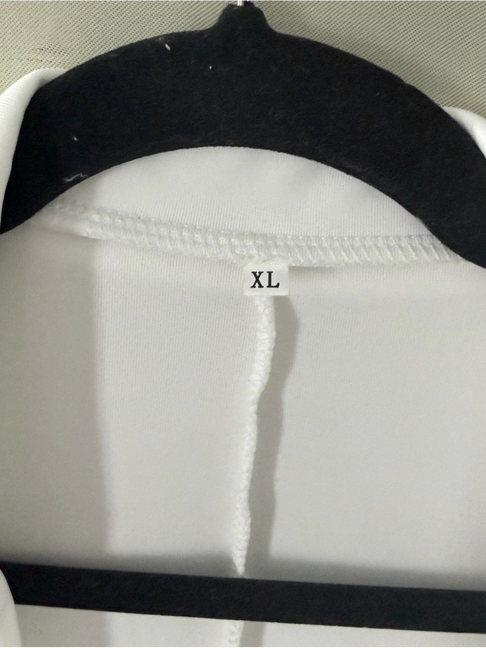 Women's White Open-Front Blazer Jacket - Picture 4 of 6
